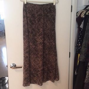 Patterned maxi with short skirt under, Size S